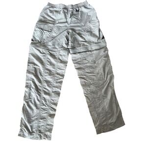 Columbia Convertible Hiking Pants Packable Zip Off Beige Nylon‎ Mens Small